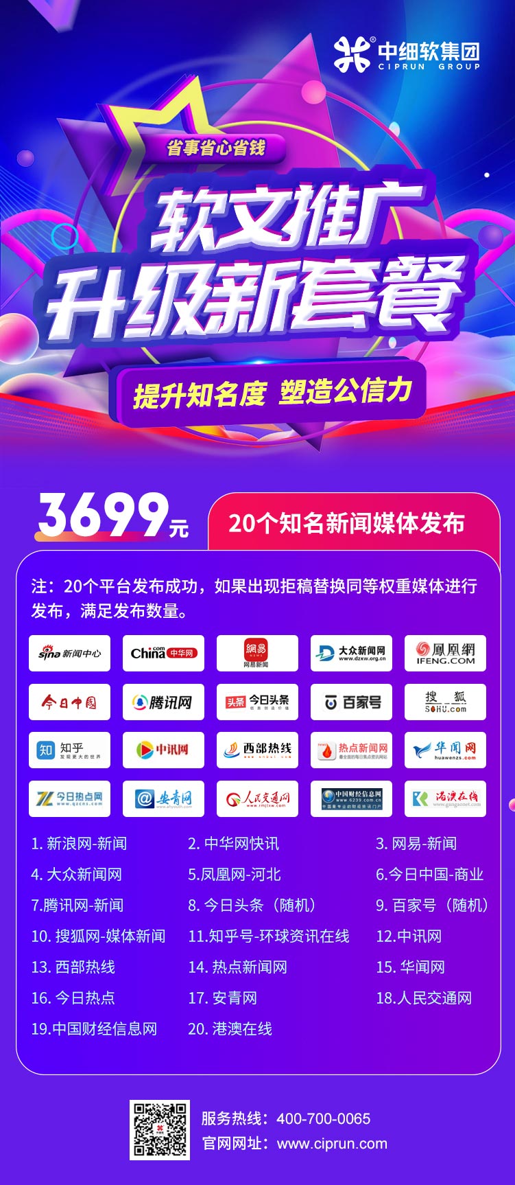 软文推广升级新套餐_20个媒体发布 软文推广升级新套餐_20个媒体发布